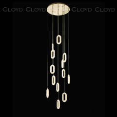  Люстра Cloyd DIOFANT C13 / выс. 280 см - золото (арт.11247) 