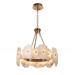  Люстра Cloyd KNOSS C1 / Ø60 см - алебастр - латунь (арт.10919) 