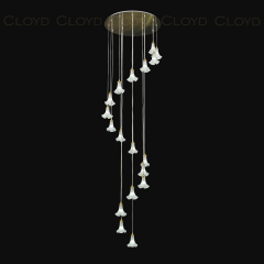  Люстра Cloyd SHANGRILA-B C18 / Ø82 см - латунь (арт.10960) 