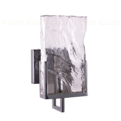  Бра Cloyd MINERAL W1 / выс. 30 см - хрусталь - хром (арт.20152) 