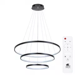 Люстра A2197SP-3BK LED 145W 3000-6000K