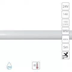 Светодиодная неоновая лента 24V 14W/m 4000K 5m Arte Lamp NEON TERMO A2418013-02-4K