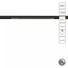 Магнитный трековый светильник Arte Lamp OPTIMA 0.1-10V A7477PL-1BK