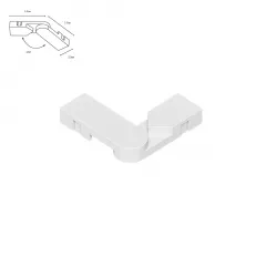 Коннектор поворотный для накладного шинопровода Arte Lamp RAPID-ACCESSORIES A613833R