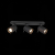 SL597.401.03 Спот ST-Luce Черный, Хром/Черный GU10 LED 3*3W