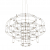 SL798.103.64 Люстра подвесная ST-Luce Хром/Хром LED 64*0,2W