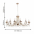 2591-18P, подвесная люстра, D1400xH700/2700, 18xE14x40W, excluded, изображение 3