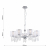 2869-7P, подвесная люстра, D820xH460/1460, 7xE14x40W, excluded, изображение 3