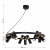 2997-9P, подвесная люстра, D850xH290/1220, 18xGU10LEDx5W, excluded, изображение 3
