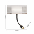 4066-2W, настенный светильник, D85xW260xH365, 1xLEDx3W + 1xLEDx6W, 720LM, 4000K, included, switch, изображение 3