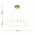 4014-8P, подвесная люстра, D820xH80/1080, LEDx60W, 4800LM, 4000K, included, изображение 3