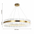 4012-8P, подвесная люстра, D800xH150/1150, LEDx50W, 4000LM, 4000K, included, изображение 3