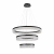 4187-3P, подвесная люстра, D800xH130/1400, LEDx45W + LEDx67W + LEDx91W, 9135LM, 3000-6000K, included, remote control, изображение 2