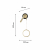 4174-2W, настенный светильник, D90xW230xH500, LEDx10W + 1xLEDx3W, 585LM, 4000K, included, switch, изображение 3