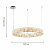 4205-8P, подвесная люстра, D820xH110/1500, 2xLEDx44W, 8800LM, 3000K, included, изображение 3