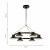4516-6P, подвесная люстра, D625xH100/1800, 6xLEDx10W, 4800LM, 4000K, included, изображение 3