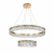 4207-12P, подвесная люстра, D400xD800xH100/1500, LEDx20W + LEDx43W, 6300LM, 3000K, included, изображение 2