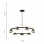 4516-9P, подвесная люстра, D880xH100/1800, 9xLEDx10W, 7200LM, 4000K, included, изображение 2