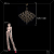 10259/1000 Gold Asfour Подвесной светильник LOFT IT Mira, изображение 10