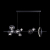 10023/1200L Подвесной светильник LOFT IT Molecule, изображение 2