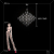 10259/1200 Silver Asfour Подвесной светильник LOFT IT Mira, изображение 8