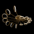 10164L Gold Потолочный светильник LOFT IT Megan, изображение 2