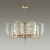 4878/7 MODERN ODL_EX22 93 золотой/прозрачный/стекло Люстра E27 7*60W ELEGANTE, изображение 2