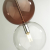 4980/1C PENDANT ODL22 298 хром/ темн.бордовый/стекло Подвес G9 1*40W TWIXY, изображение 4
