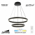 Citilux Дуэт CL719641 LED Люстра подвесная с пультом Чёрная, изображение 14