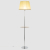Citilux Линц CL402973T Торшер хром со столиком и кремовым абажуром