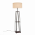 SLE302.405.01 Торшер ST-Luce Черный, Коричневый/Бежевый E27 1*40W (из 2-х коробок) MENOLA