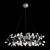 SL379.103.135 Люстра подвесная ST-Luce Серебристый/Белый LED 135*0,3W 3500K RAFINA, изображение 6