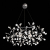 SL379.103.135 Люстра подвесная ST-Luce Серебристый/Белый LED 135*0,3W 3500K RAFINA, изображение 7