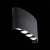 SL089.401.08 Светильник уличный настенный ST-Luce Черный кварцевый LED 8*1W 4000K BISELLO, изображение 7