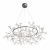 SL379.103.135 Люстра подвесная ST-Luce Серебристый/Белый LED 135*0,3W 3500K RAFINA, изображение 2