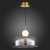 SL6112.203.07 Подвес ST-Luce Золотистый/Молочно-белый,Прозрачно-Дымчатый LED 1*7W ODE, изображение 4