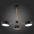 SLE6005-402-03 Светильник потолочный Черный, Золотистый/Черный LED 3*10W VALLE, изображение 5