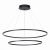 ST605.403.91 Cветильник подвесной SMART ST-Luce Черный/Белый LED 1*91W 2800-6500K Подвесные светильники, изображение 2