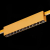 ST816.206.12 Магнитный трековый светильник FARM Золотистый LED 1*12W 3000K 706Lm Ra90 40 IP20 L232xW24xH48,5 24V FARM, изображение 4