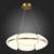 SL1304.203.45 Люстра подвесная ST-Luce Золотистый/Белый LED 1*45W 3000K ETOILE, изображение 5