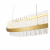 SL383.223.01 Светильник подвесной ST-Luce Матовое золото/Прозрачный LED 1*60W 3000K CHERIO, изображение 2