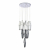 SL1242.103.16 Светильник подвесной ST-Luce Хром/Дымчатый, Молочный G9 16*5W 4000K CIARA, изображение 2