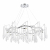 SL1660.103.12 Светильник подвесной ST-Luce Хром/Хром, Прозрачный G9 12*5W 4000K TEARDROPS, изображение 2