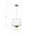 SL6127.303.01 Светильник подвесной ST-Luce Латунь/Белый, Прозрачный LED 1*18W 3000K PANDORA, изображение 5