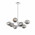 SL1500.103.08 Светильник подвесной ST-Luce Хром/Дымчатый E14 8*40W FOVIA, изображение 2