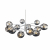 SL1500.103.12 Светильник подвесной ST-Luce Хром/Дымчатый E14 12*40W FOVIA, изображение 4