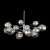 SL1500.103.12 Светильник подвесной ST-Luce Хром/Дымчатый E14 12*40W FOVIA, изображение 9
