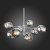 SL1500.103.08 Светильник подвесной ST-Luce Хром/Дымчатый E14 8*40W FOVIA, изображение 9