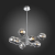 SL1500.103.08 Светильник подвесной ST-Luce Хром/Дымчатый E14 8*40W FOVIA, изображение 7