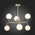 SLE106203-06 Светильник подвесной ST-Luce Золотистый/Белый G9 LED 6*5W REDJINO, изображение 5